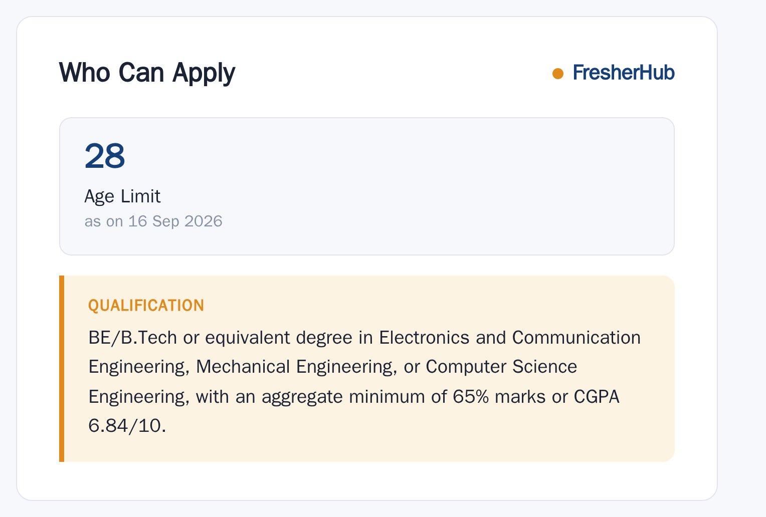 ISRO Scientist/Engineer 'SC' Recruitment 2026 age limit and educational qualification