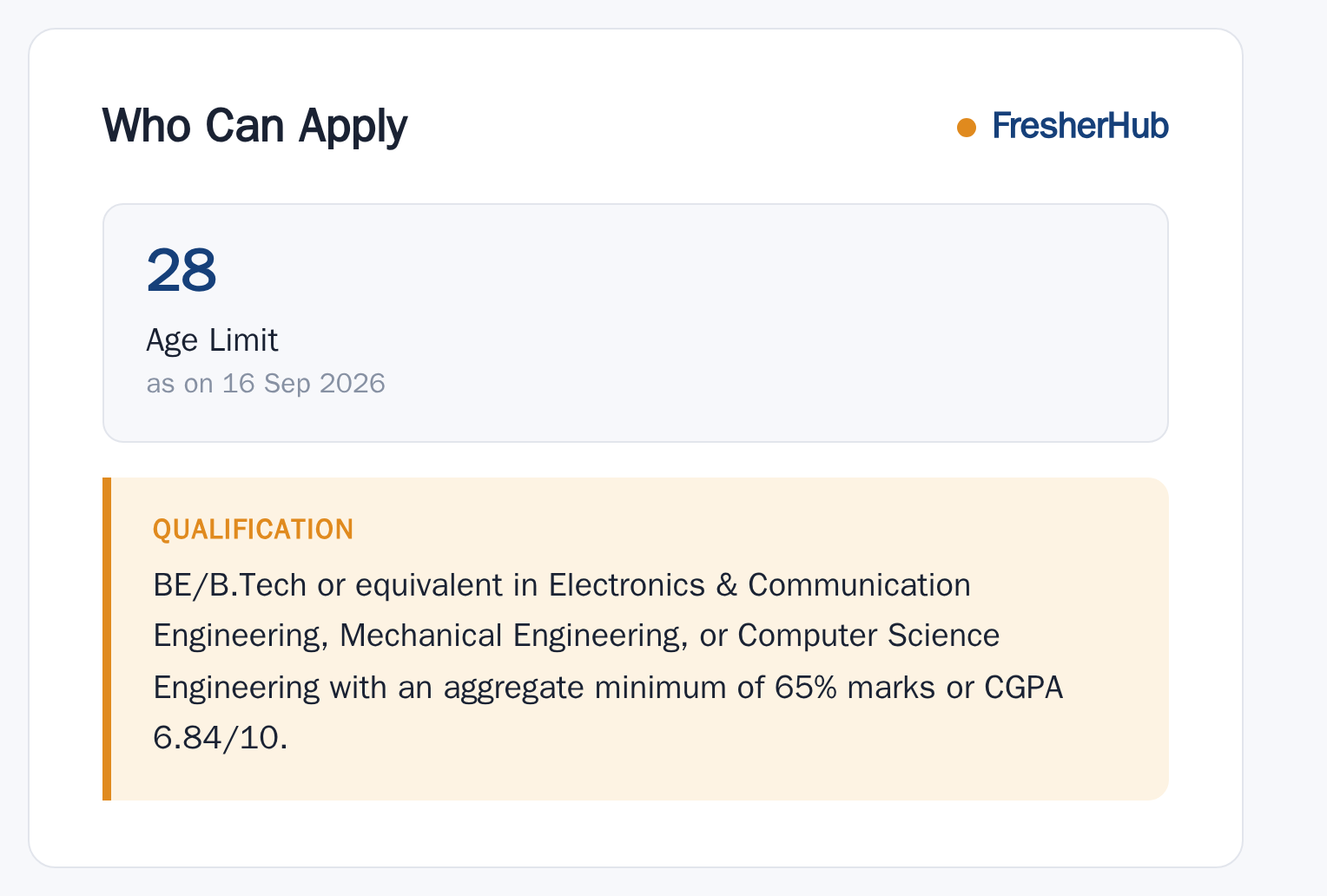 ISRO Scientist/Engineer SC Recruitment 2026 age limit and educational qualification