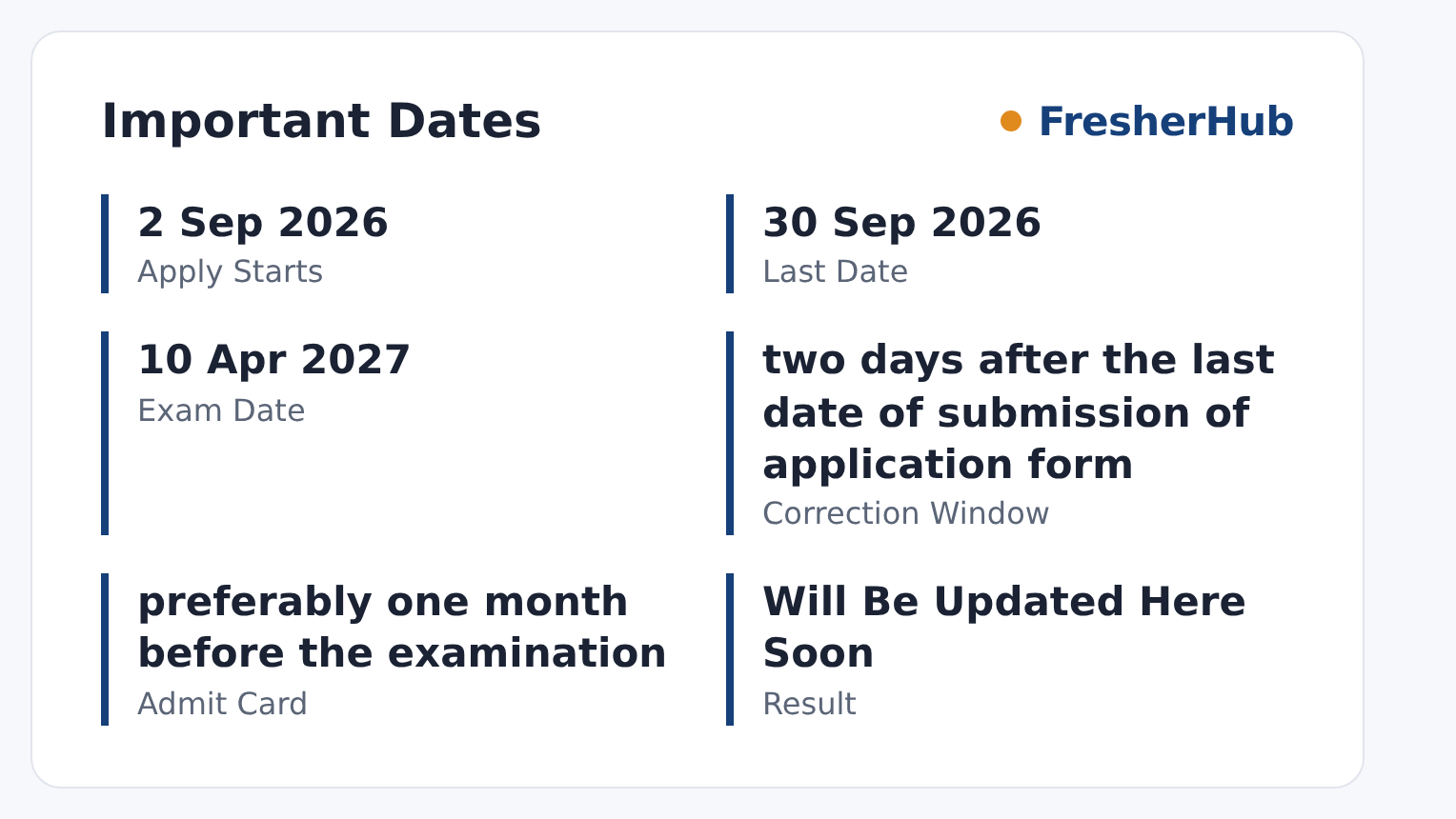 NVS Class IX Lateral Entry 2027-28: Correction Window Open important dates