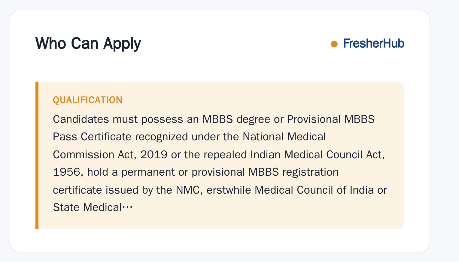 NEET-PG 2026: Notification Out, Vacancy Not Given age limit and educational qualification