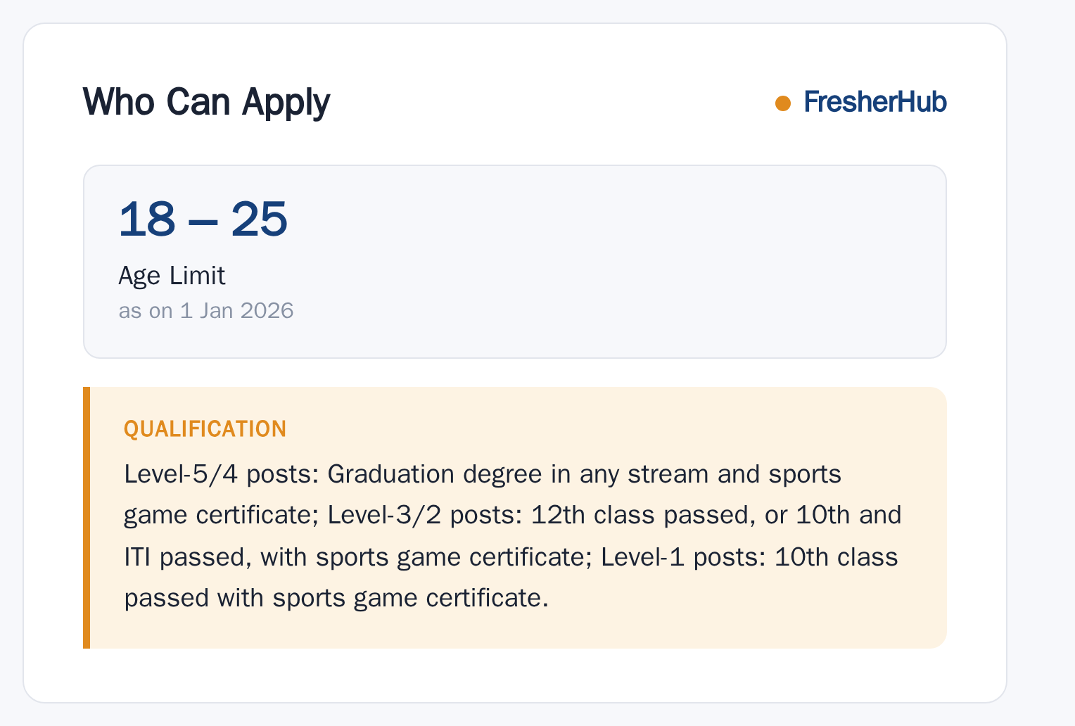RRC Eastern Railway Sports Quota 2025: Notification, 50 Vacancy age limit and educational qualification